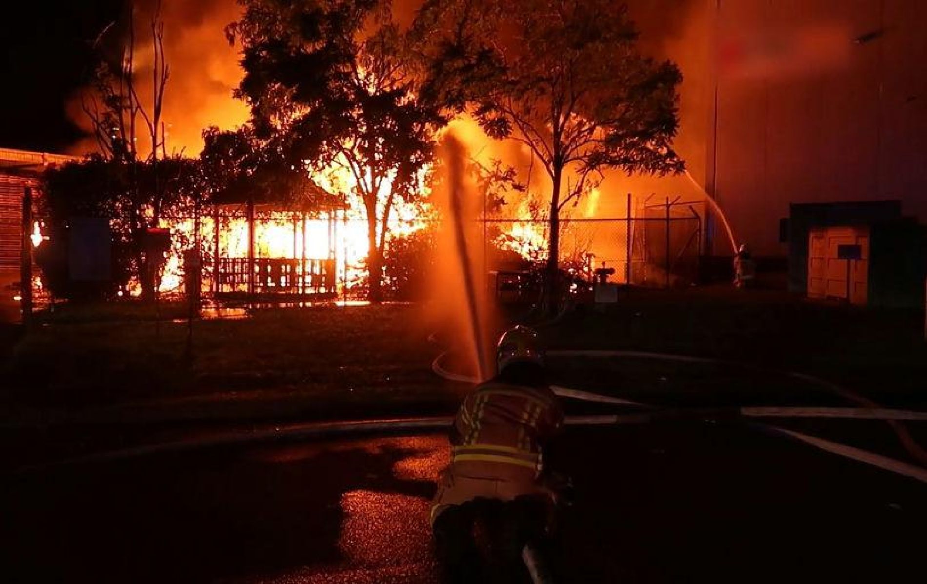 Firefighters contain large pallet yard fire - Fire and Rescue NSW