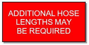 Figure 6 Example of extended coverage from internal fire hydrant signage Additional hose length signage