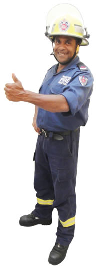An image of Fire Fighter Carl.